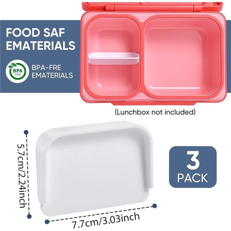 L68A Bento Box Divider(3-Pack) For Omiebox UP, For Omiebox UP Compatible, Lunch Organizer Accessory