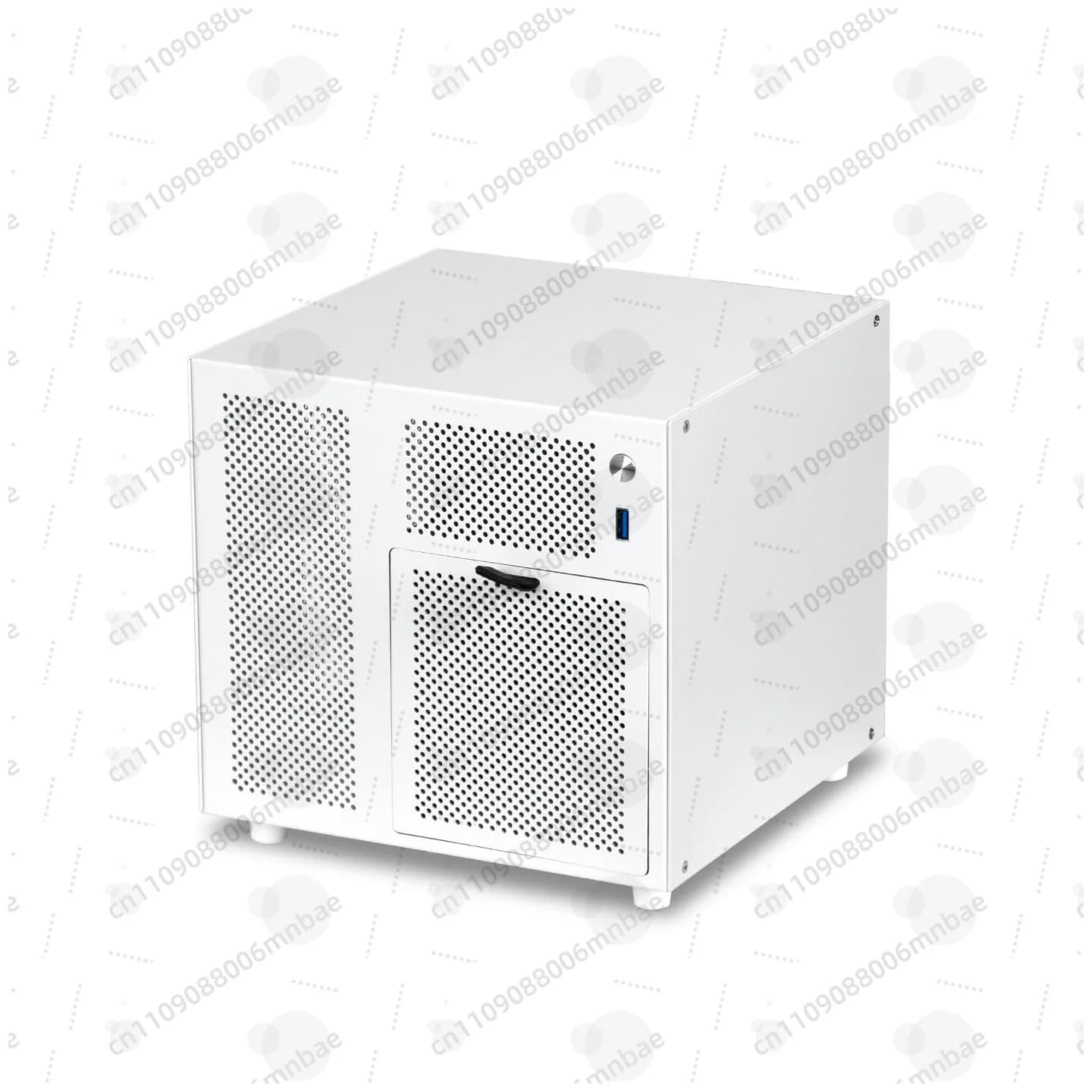 Chassis NAS a 4 dischi con alimentatore SFX, scheda madre ITX, server di archiviazione domestico, chassis compatto