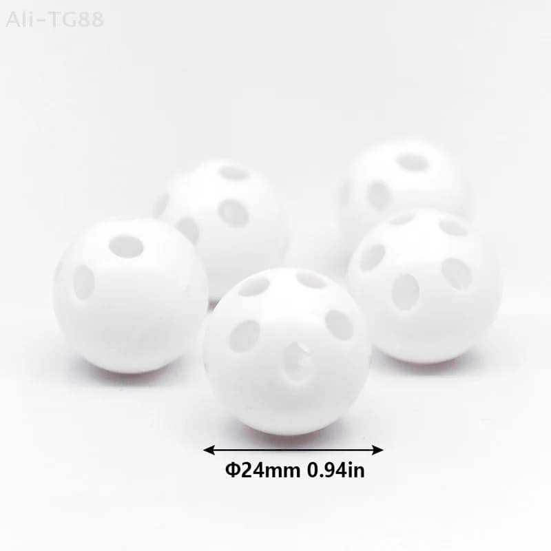 10 pz 24mm Sonaglio di Plastica Campana Palline Squeaker Giocattoli Per Bambini Perline Noise Maker FAI DA TE