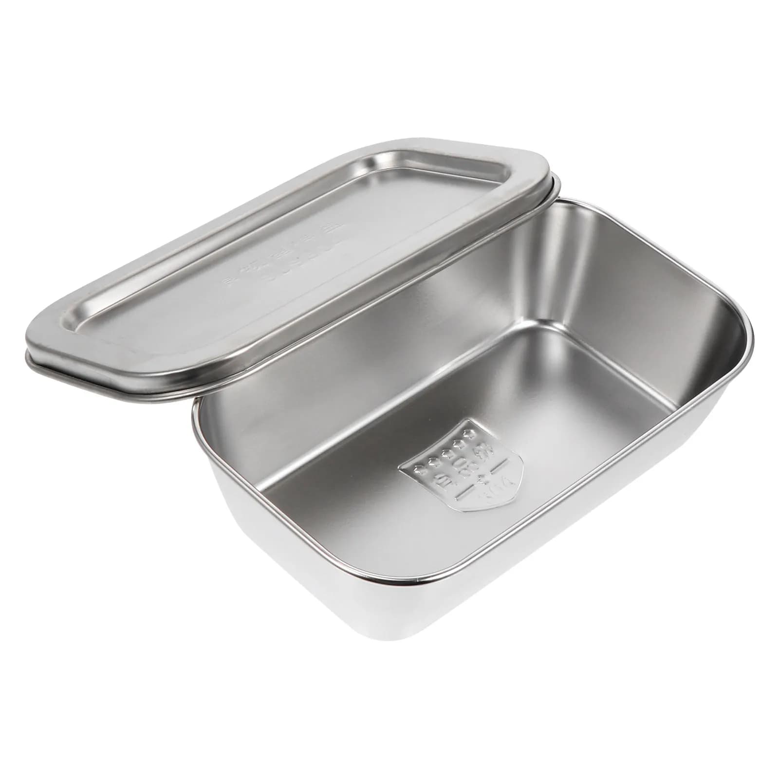 Contenitore per burro in acciaio inossidabile con coperchio, resistente alle alte temperature, per uso domestico in cucina (1 pezzo)