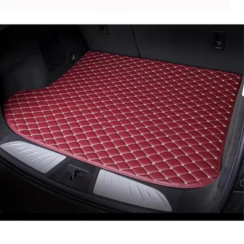 Leather Colorful Car Trunk Mat For Volkswagen VW ID5 2021 2022 2023 2024 2025 2026 Auto Carpet Accessories Interior Parts