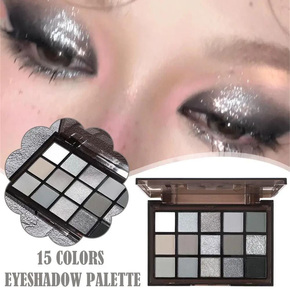 Black Shades Palettes Smokey 15 Color Palettes of shiny dark grey opaque shades Smokey for eye makeup