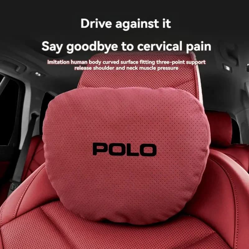 Cuscino Poggiatesta e Supporto Lombare Regolabile per Auto, Protezione Spinale per Volkswagen VW Polo 6R 6N 6N2 6C 9N 9N3