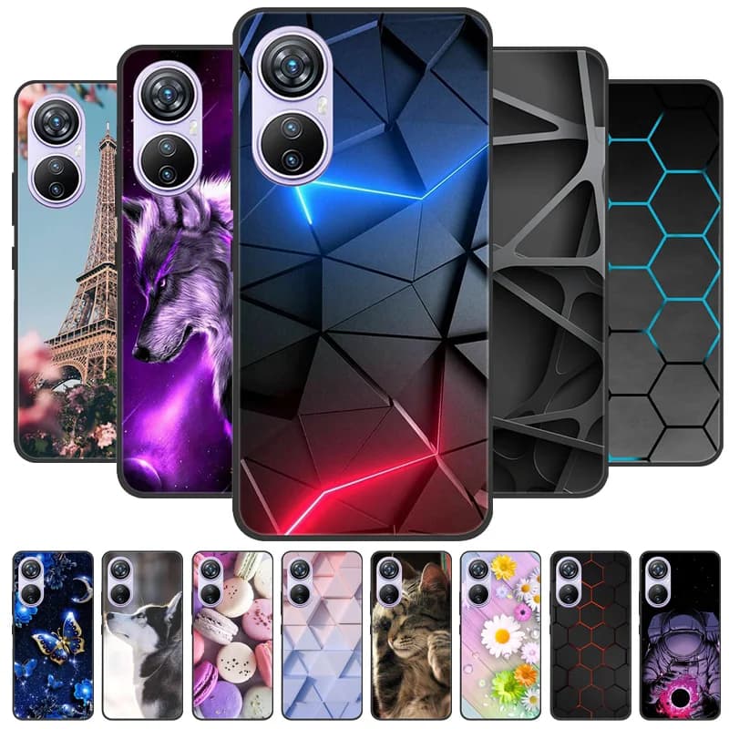 Per Blackview A200 Pro Custodia A200Pro Luxury Wolf Phone Cover posteriore in silicone per Blackview A200 Pro Custodie Custodia protettiva Capas