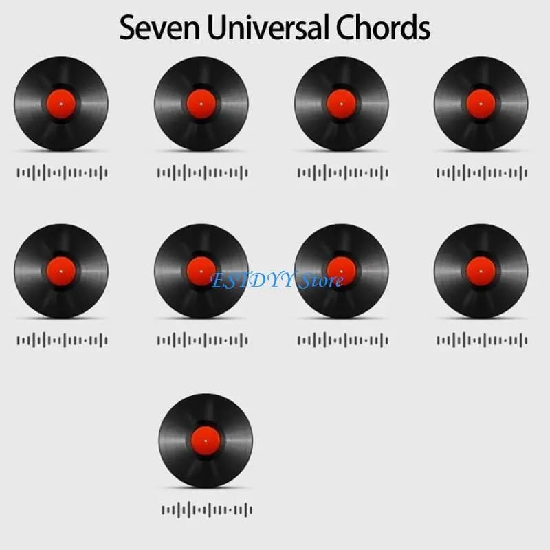 G6DE Strumento per esercitarsi sugli accordi portatili Ukulele aiuto per l'apprendimento, facile e semplice, per degli