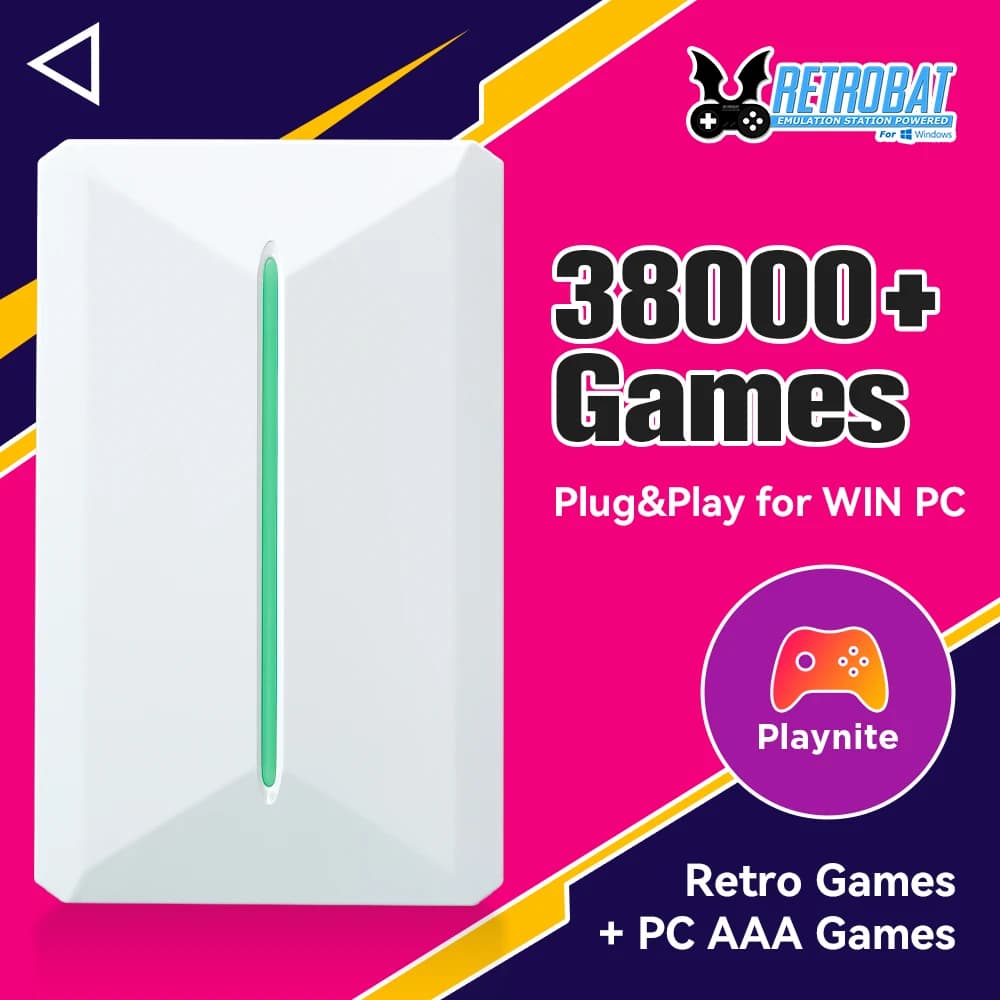 Disco rigido esterno HDD da gioco da 500GB per Sega Saturn/PS3/PS2/PS1/PSP/DC/WiiU/MAME con 38000 + giochi Plug & Play per PC/Laptop WIN