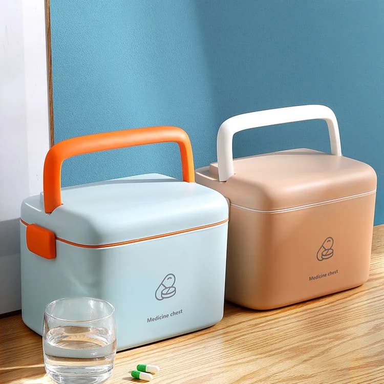 Large Capacity Multi-Layer Medicine Box Home First Aid Drug Storage Box Children's Medicine Medical Kit Plastic Storage Box
