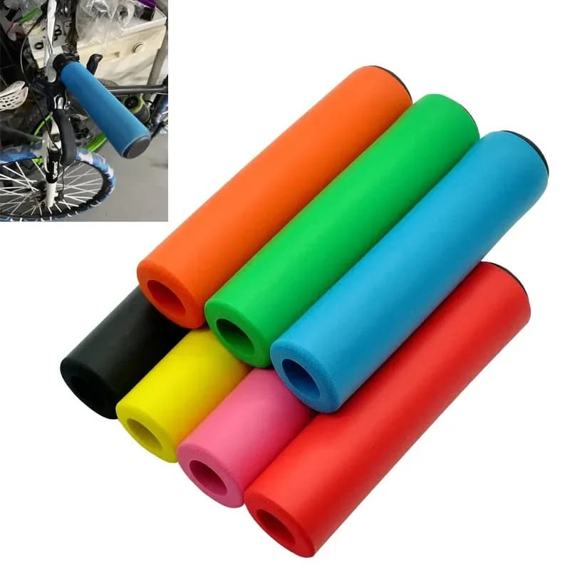 1 paio di impugnature per bicicletta super leggere in silicone antiscivolo con assorbimento degli urti, manopole per bici da strada, ricambi per biciclette BMX MTB