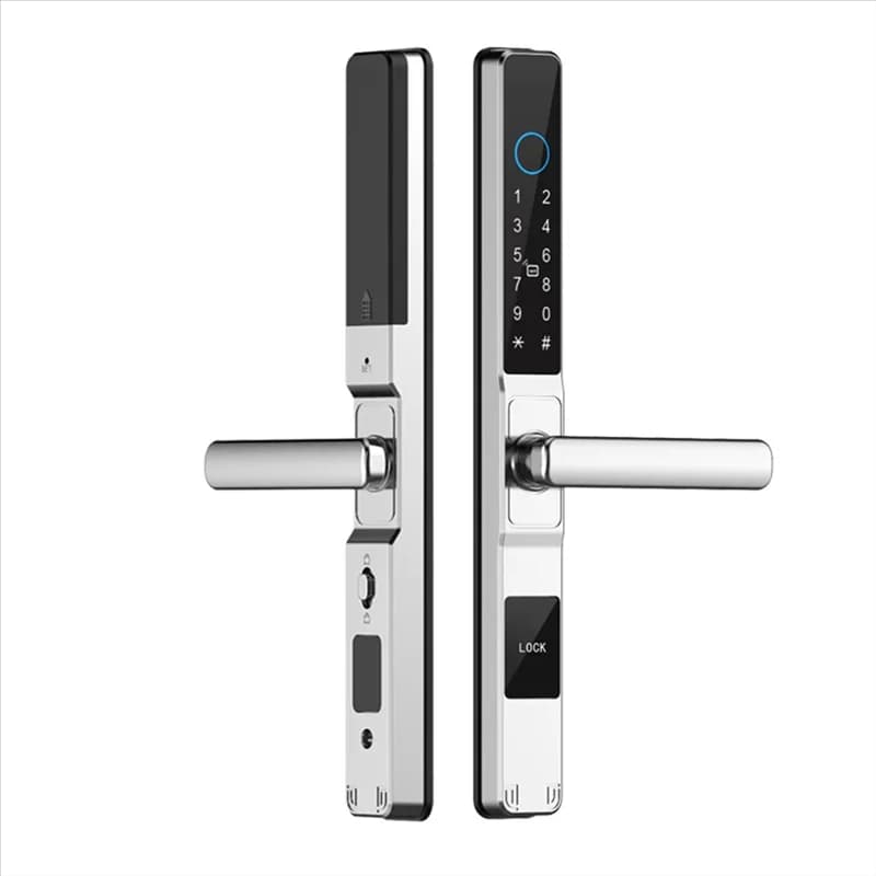 B04C-Tuya Smart Door Lock Impronta digitale Biometrica Impermeabile Serratura elettronica digitale APP IC Card Password Serratura in lega di alluminio B