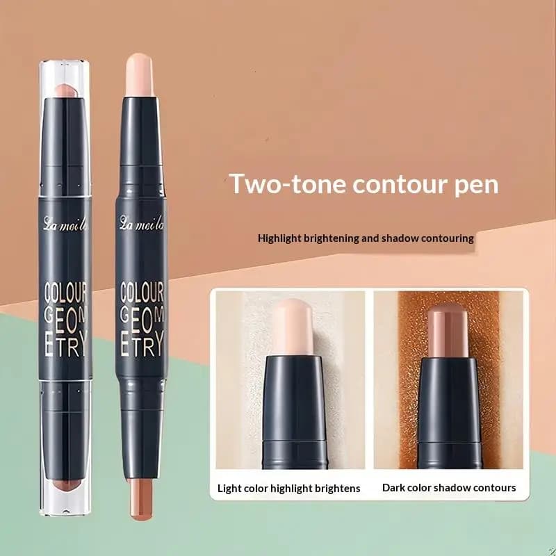 Stick correttore a doppia punta 2 in 1, ad alta copertura, impermeabile, leggero, a lunga durata, strumento per il trucco del viso per nascondere le imperfezioni