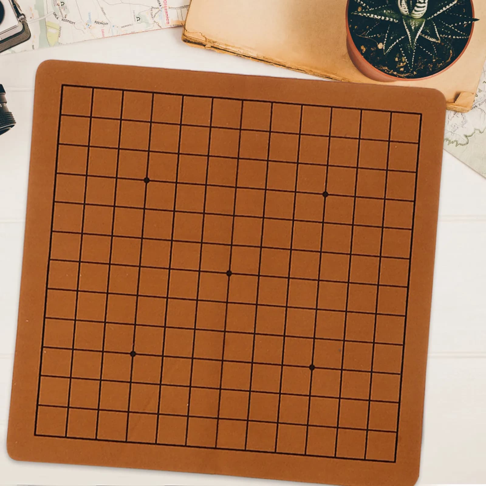 Set di Scacchiera Pieghevole a Doppia Faccia 2 Pezzi, Gioco Portatile per Bambini, Gioco Educativo di Strategia