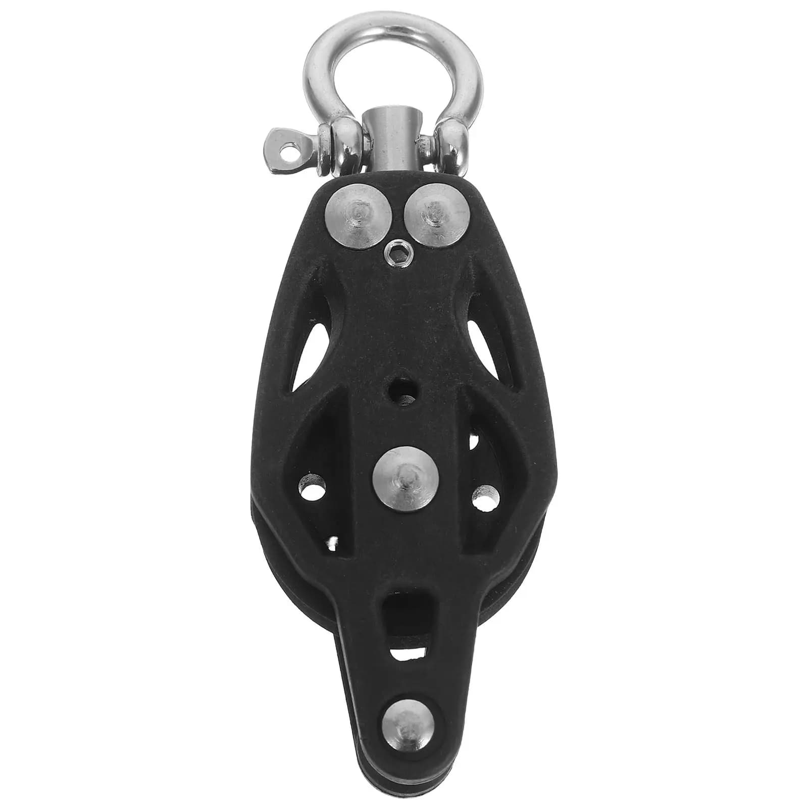 Carrucola Singola con Ruota in Nylon e Cuscinetto, Resistente, per Uso Marino, per Barche, Kayak, Attrezzature Nautiche e Fitness, Ricambio