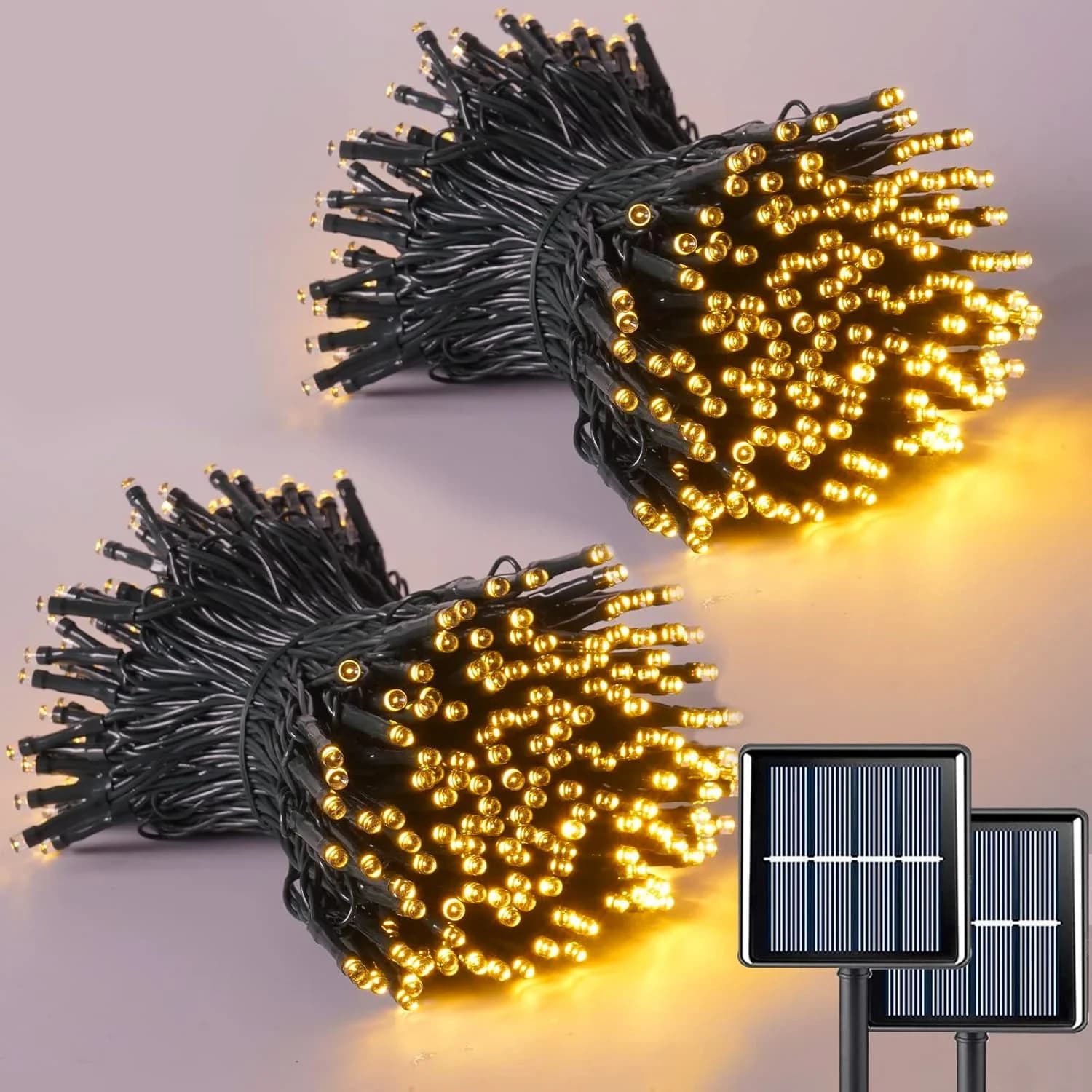Stringa di luce solare a LED 8 funzioni Prato esterno impermeabile Cielo stellato Natale Giardino Cortile Decorazione Luci d'atmosfera