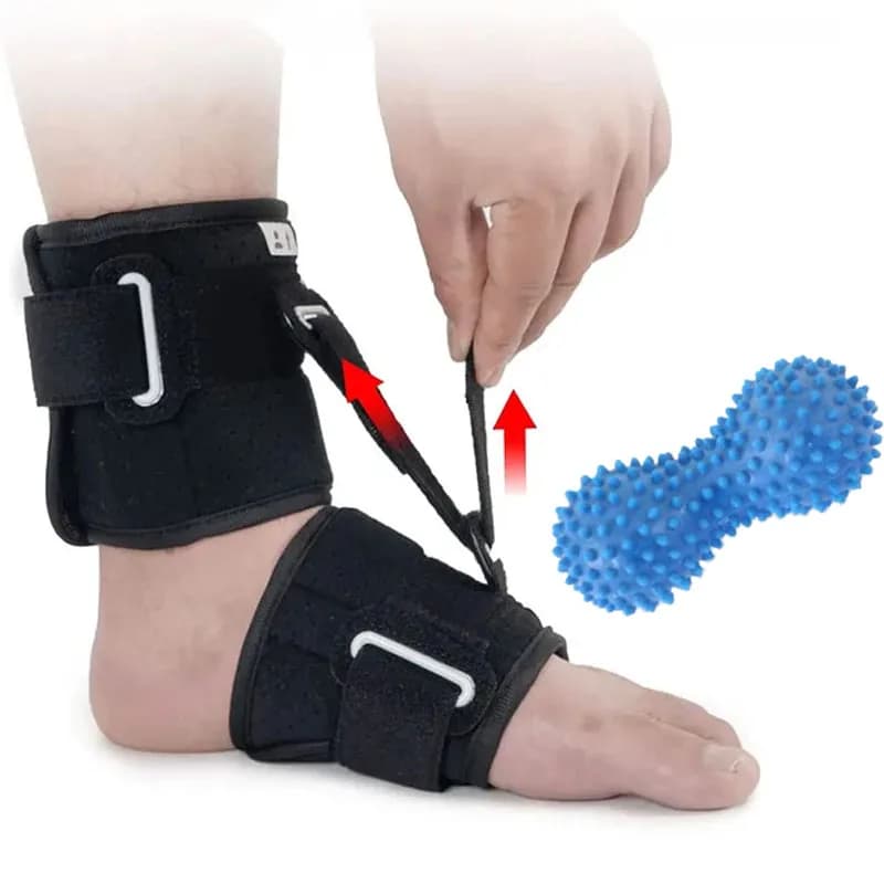 Tutore per piede regolabile per camminare con le scarpe stecca di supporto per caviglia per fascite plantare, tendine d'achille peroneale, corsa