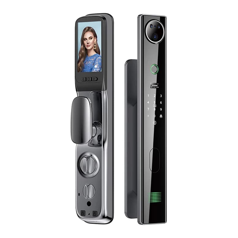 Tuya Waifi Code Password Smart Lock Door Locker Digital Electronic Smart Door Lock With Fingerprint Camera For Front Door