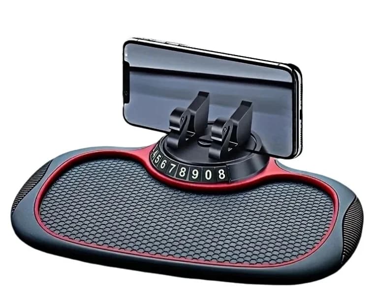 360° Rotating Car Dashboard Pad Non-Slip Phone Holder Stable Grip for Smartphones Tablets GPS Navigation