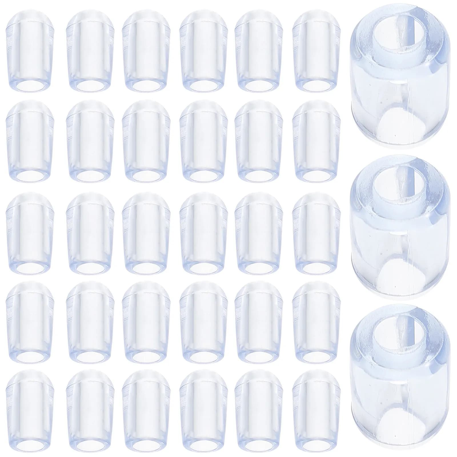 80Pcs Kitchen Sink Grid Feet Plastic Transparent Replacement Rack Feet Sink Rack Protectors Protective Accessories
