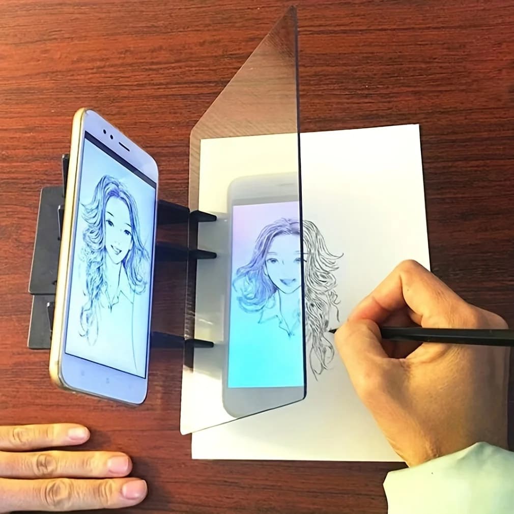 Tavola da disegno, ideale per artisti e hobbisti - Set di strumenti creativi per disegno e schizzi con tavola di proiezione, materiali artistici
