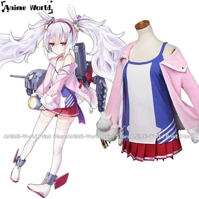 《Custom 》Gioco Azur Lane Uss Laffey Costume Cosplay Qualsiasi dimensione;2,k'5,t;8.