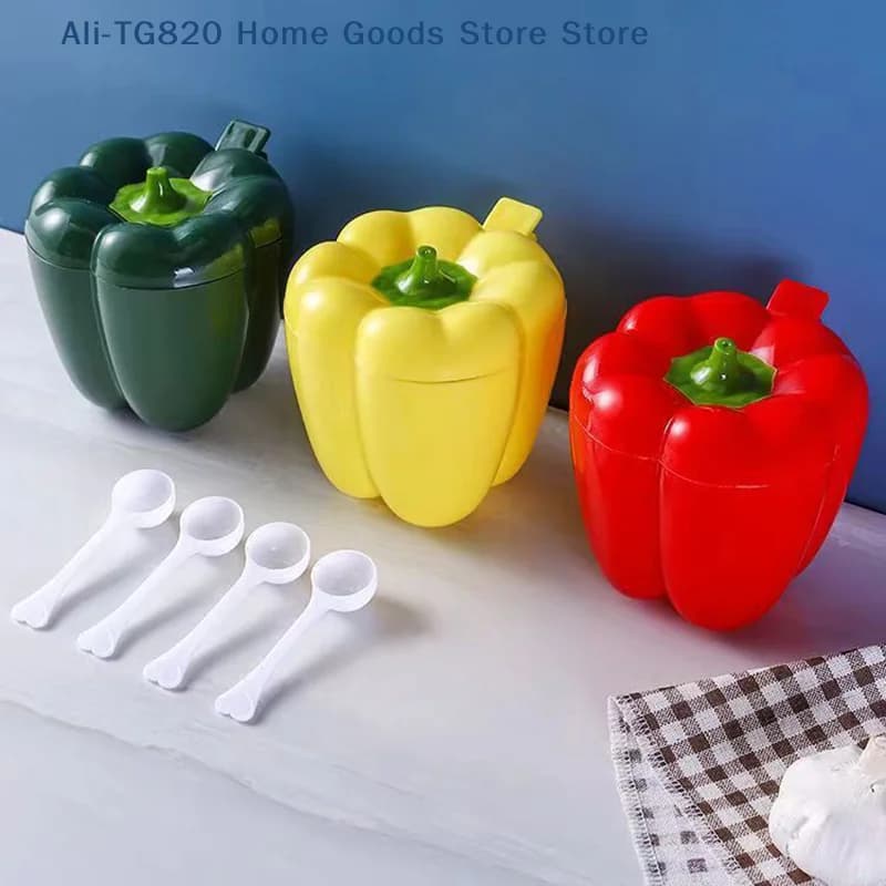 [TG820] 1 Pezzo Contenitore Creativo in Plastica per Spezie, Organizzatore per Scaffale Porta Spezie, Bottiglia per Condimenti da Campeggio, Set di Utensili da Cucina