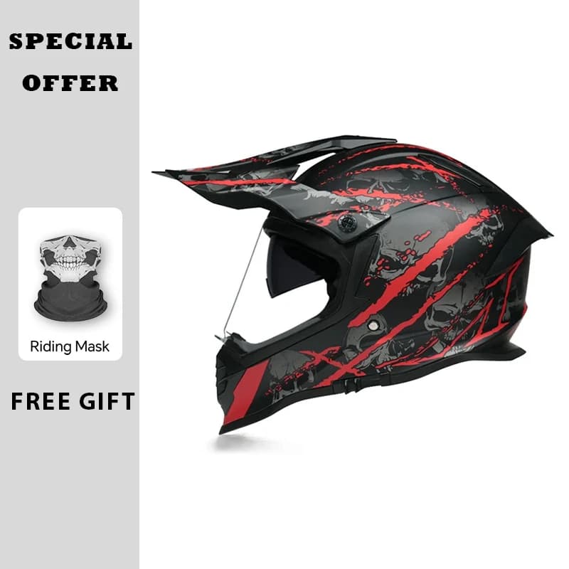 Men's Motorcycle Helmets ATV Road Cross Motorcycle Helmet for Adults DOT Dirt Bike BMX Motorcycle Helmets