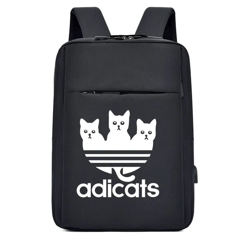Zaino per laptop multifunzionale da donna per uomo Cartoon Adicats Stampa Business Zaino leggero semplice per pendolarismo Borsa per computer