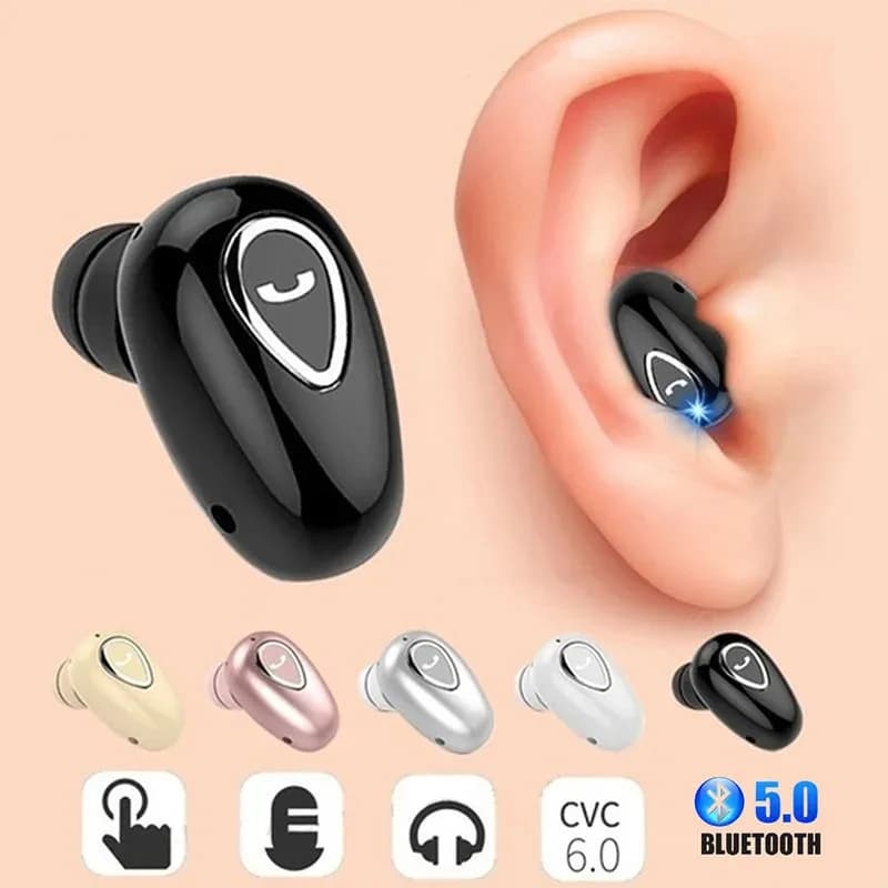 YX01 wireless earphones In-ear Long standby time Bluetooth 5.0 TWS Sound 3D Music Sport Mini headphones with noise cancellation