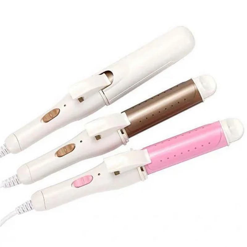 Arricciacapelli 2 in 1 a ioni negativi, doppio uso, piastra e arricciacapelli, strumento per lo styling dei capelli per uso domestico, adatto a tutti i tipi di capelli