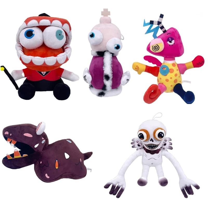 Nuovi Giocattoli di Peluche Digitali Sorprendenti, Bambole di Peluche a Forma di Coniglio Clown del Circo, Giocattoli Imbottiti per Bambini e Adulti