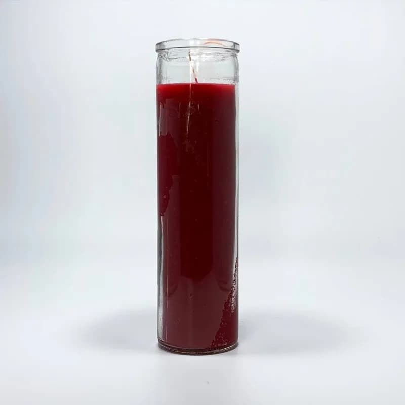 Jar Candle Red 11.3oz - Continental Candle: Paraffin Wax, 100hr Burn Time, Glass Container, Single Wick