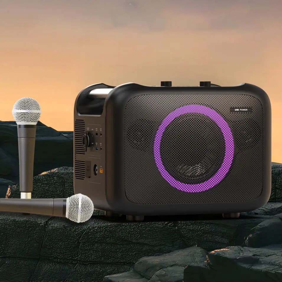 Cheap Price 1200W 220V Portable Energy Storage Power Supply Bluetooth Karaoke Speaker With Microphone