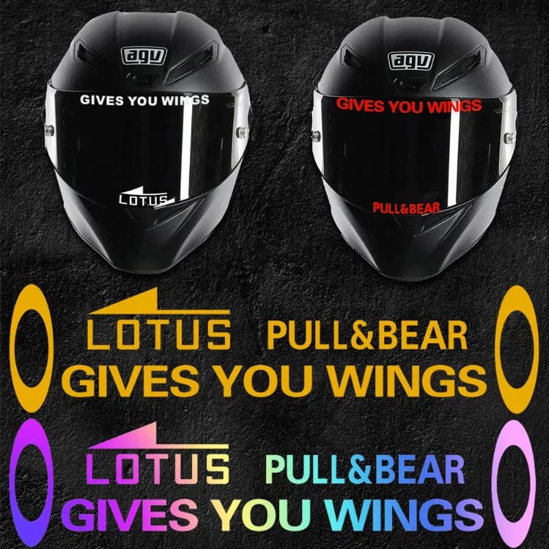 1 adesivo in vinile resistente con scritta 'Give Me Wings' per finestrino, bagagliaio, porta, casco moto, carenatura, bauletto, scooter