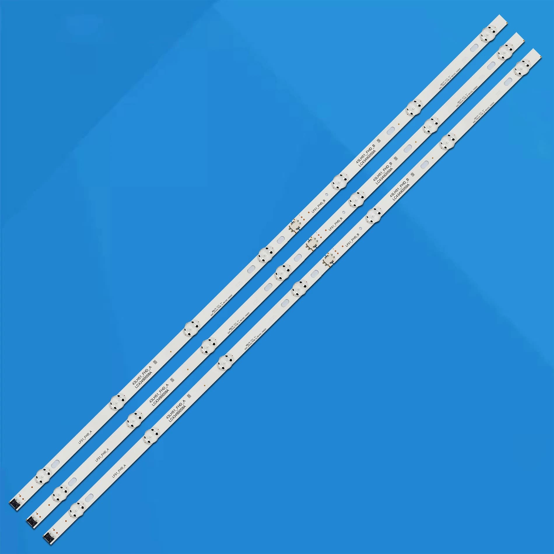Striscia di retrovisione a LED 7 lampade 43Uj6300-UA 43UJ6307-ZA 43UJ7240 43UJ7250 43UJ7260 HC430DGG-ABWL1 43UJ632T 43UJ633T 43UJ634T 43UJ635T