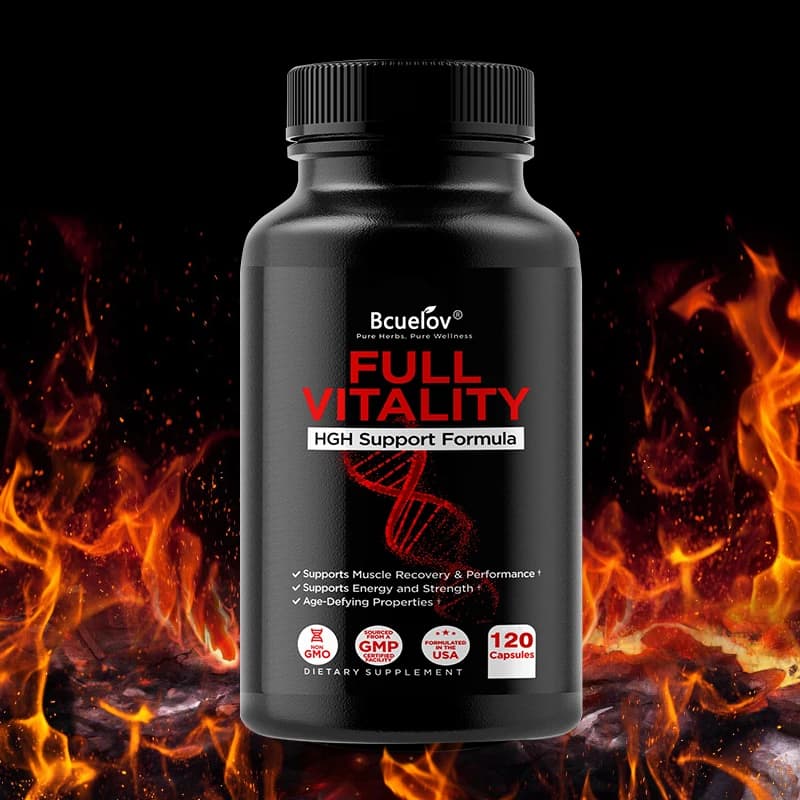HGH supplement for men and women, natural support for human growth hormone, muscle building, muscle growth, post-workout recovery