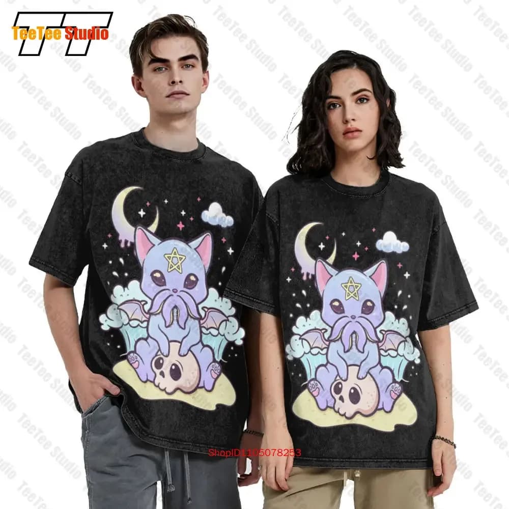 Kawaii Pastel Goth Cute Creepy Krampus Vintage Shirt Gym Men T-Shirt 05YQ