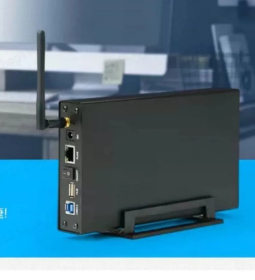 U35WF 3.5 Inch WiFi Wireless HDD Enclosure NAS Private Cloud Storage Home Office