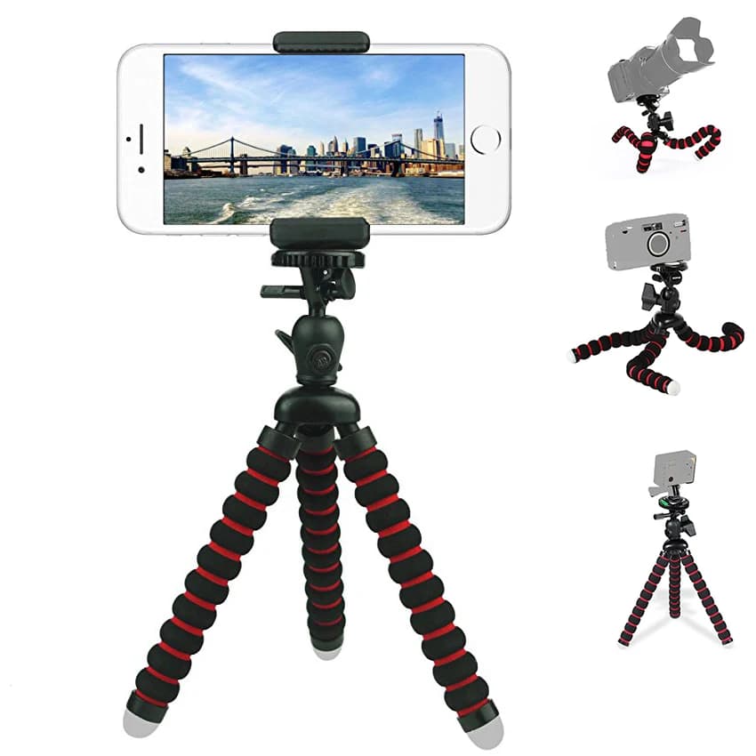 Mini Octopus flexible tripod with air level for Gopro Hero Reflex camera support for Android phones Iphone Xiaomi