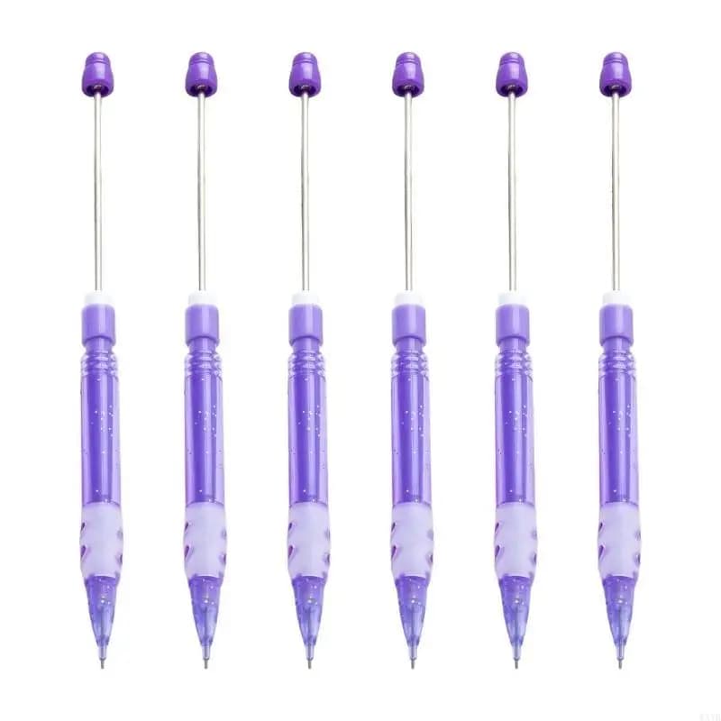 6Pcs Beadable Mechanical Pencils For Writing Sketching 0.5mm Drawing Mechanical Pencils Drawing Automatic Pencil Set