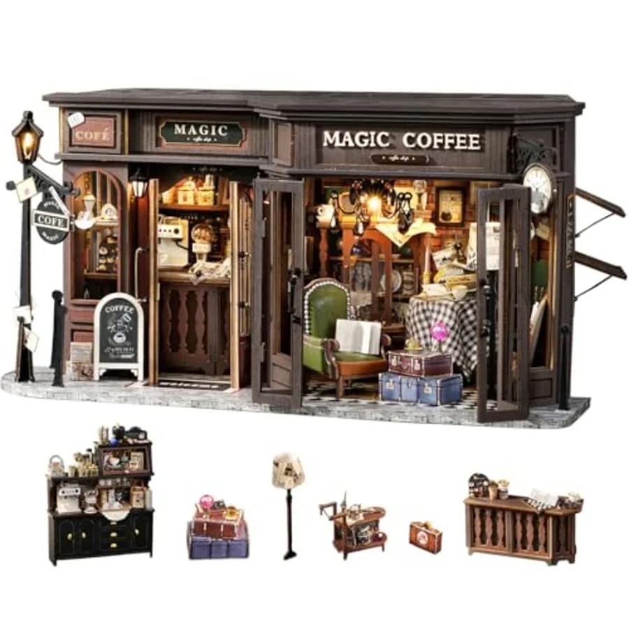 Kit Fai-da-Te per Casa delle Bambole in Miniatura per Adulti - Piccola Scena 3D, Puzzle, Regalo per Donne, Adolescenti e Amanti dell'Artigianato Magic C