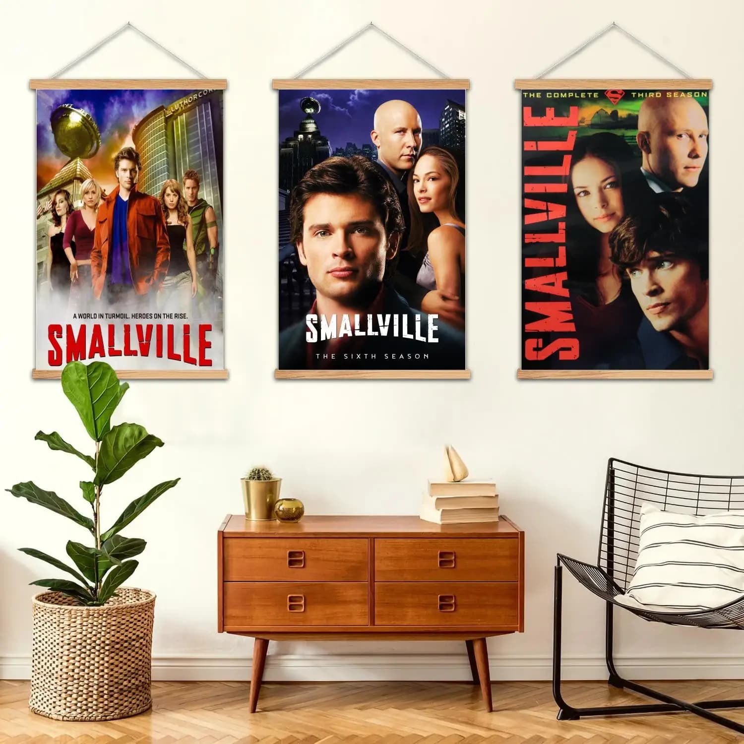 Smallville Pittura murale incorniciata Poster su tela e arte della parete, arredamento moderno per la camera da letto della famiglia, poster, pittura decorativa