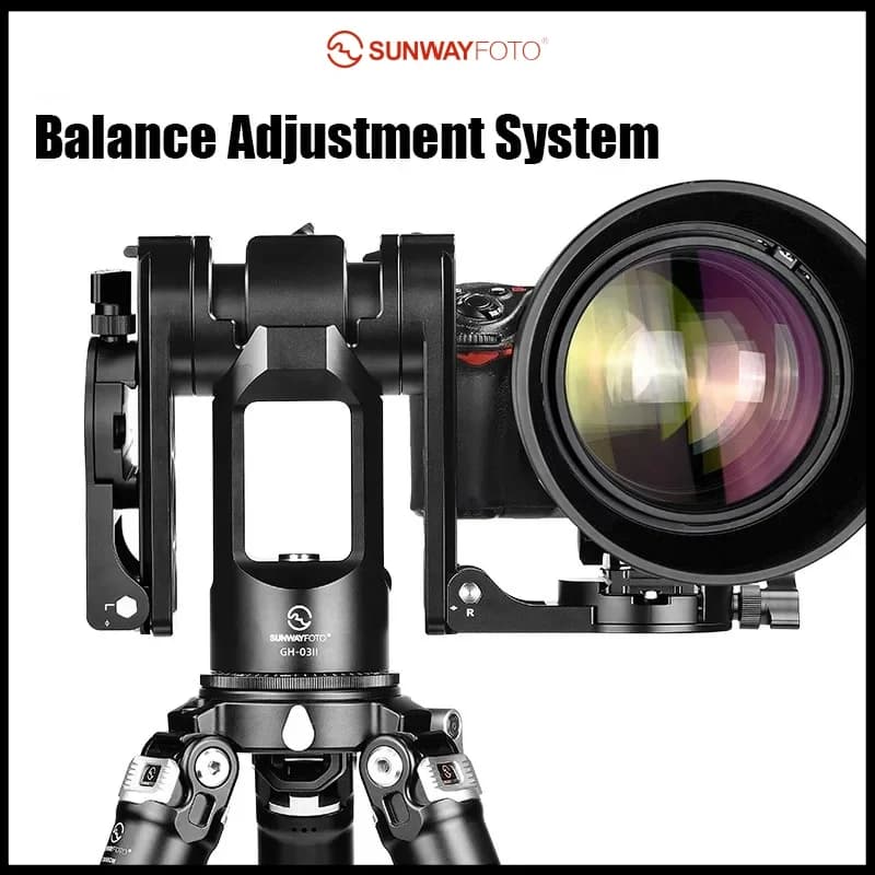 SUNWAYFOTO Dual-camera Gimbal Head Tripod Head Dedicated for Wildlife Photography , Load 6