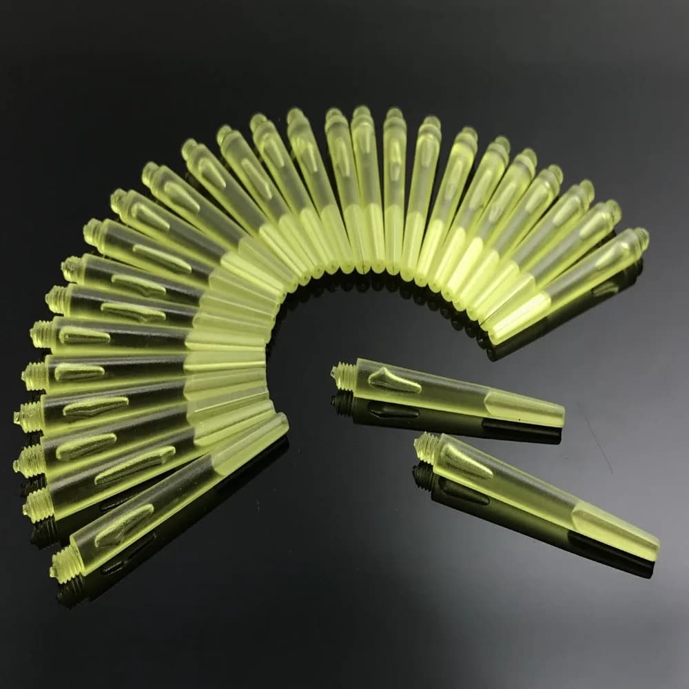 Accessori per Freccette: Punte di Ricambio 45mm/35mm con Filettatura da 4,5mm, Aste con Anello in Acciaio Inox, Steli Trasparenti