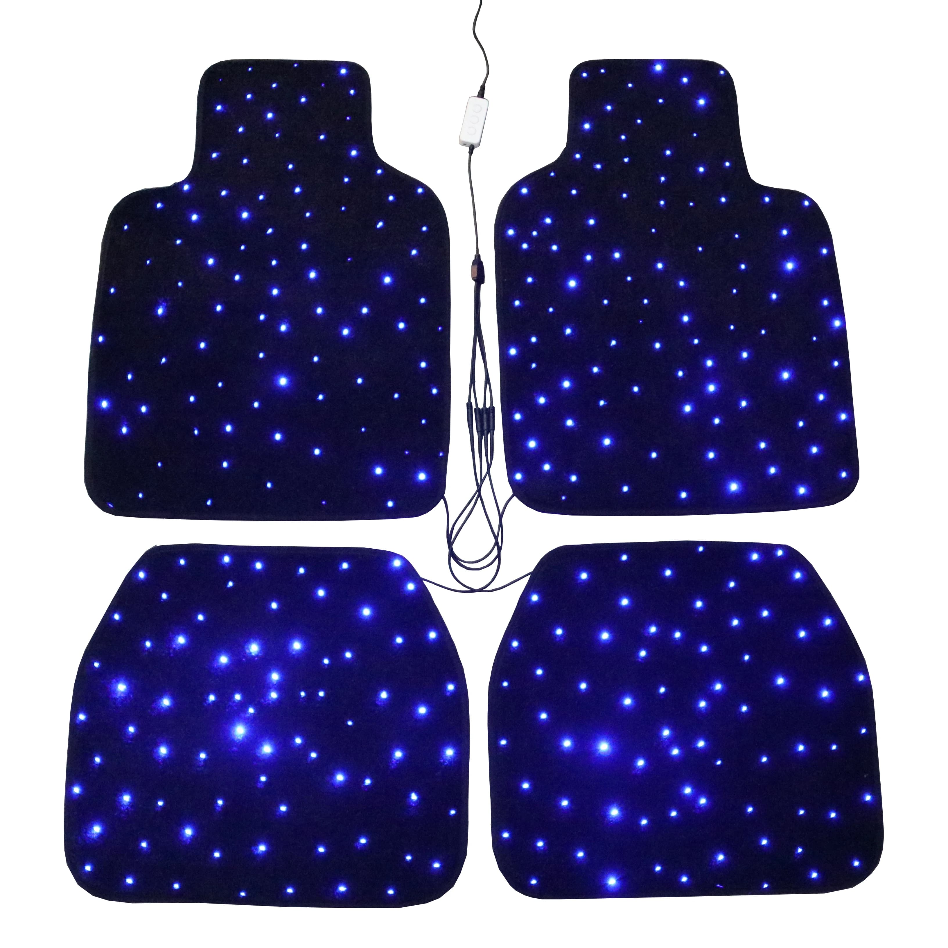 Carpets Stars Carpets for auto fiber optic waterproof Star Light Carpets Twinkle Starlight Carpets with remote control APP 4 pieces / set