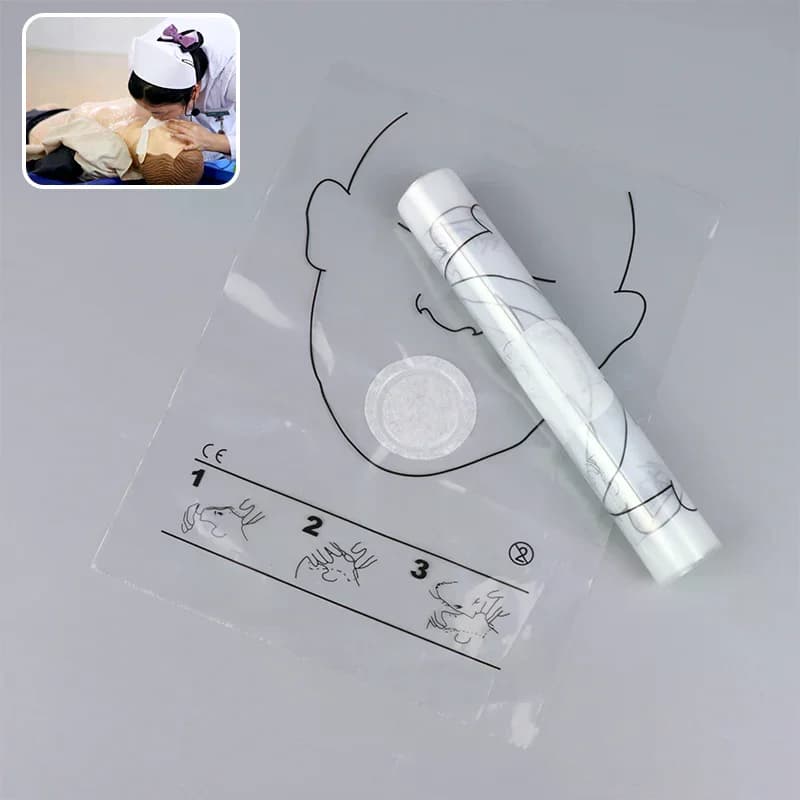 30 Pezzi Maschere Respiratorie Portatili Monouso per Addestramento RCP, Maschera di Primo Soccorso, Schermo Facciale per RCP, Kit di Soccorso in Rotolo