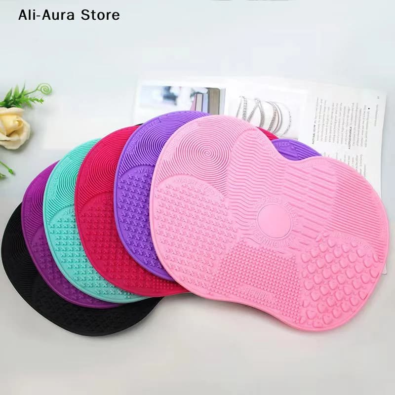 1Pcs Handheld Silicone Makeup Brush Cleaning Pad Gentle Makeup Brush Deep Cleaning Portable Cleaning Tool With Suction Cup