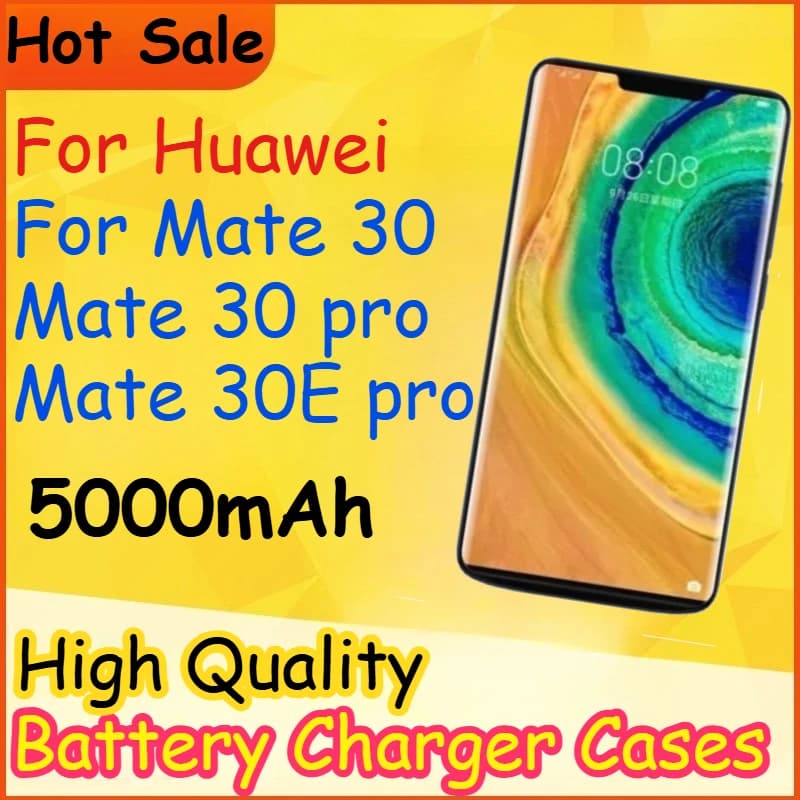 Custodia per caricabatterie wireless da 5000 mAh per Huawei Mate30/ Mate30pro/ Mate30Epro