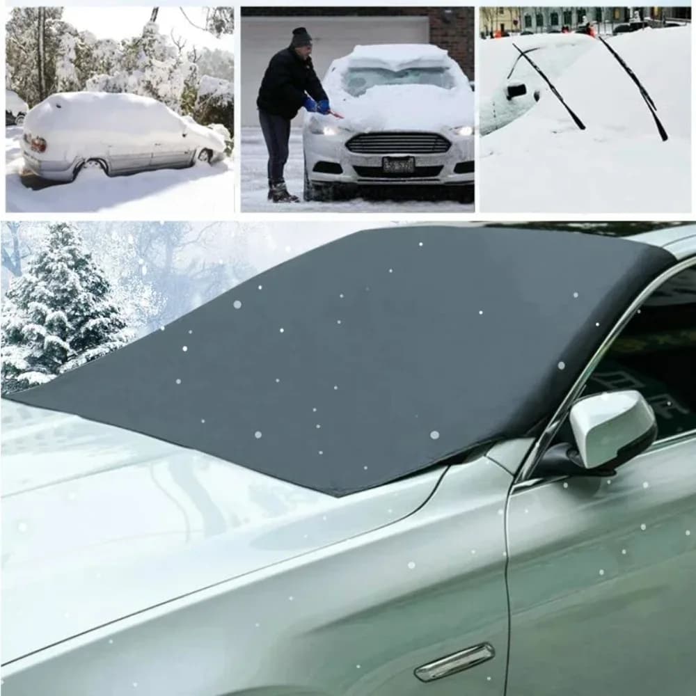 Accessorio automatico universale per parabrezza anteriore per auto con chiusura magnetica resistente alla neve