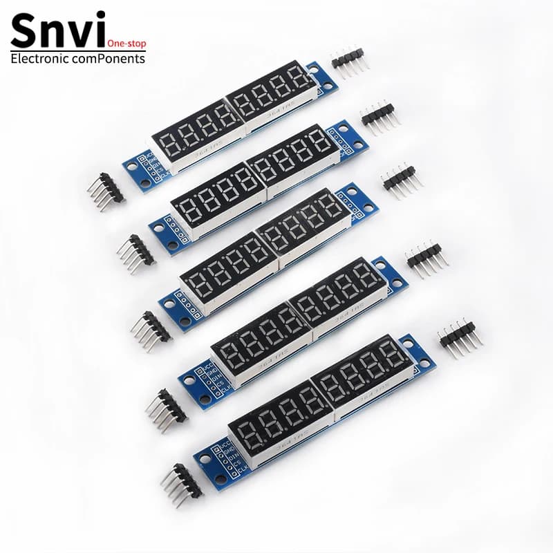 MAX7219 CWG 8 Digit Digital Valve Display Control Module Red Three IO for Arduino