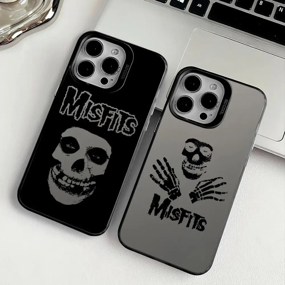 Misfits Phone Case for iPhone 17 16 15 14 13 12 11 Pro Max Air, Multicolor Opaca Laser Metallic Aurora