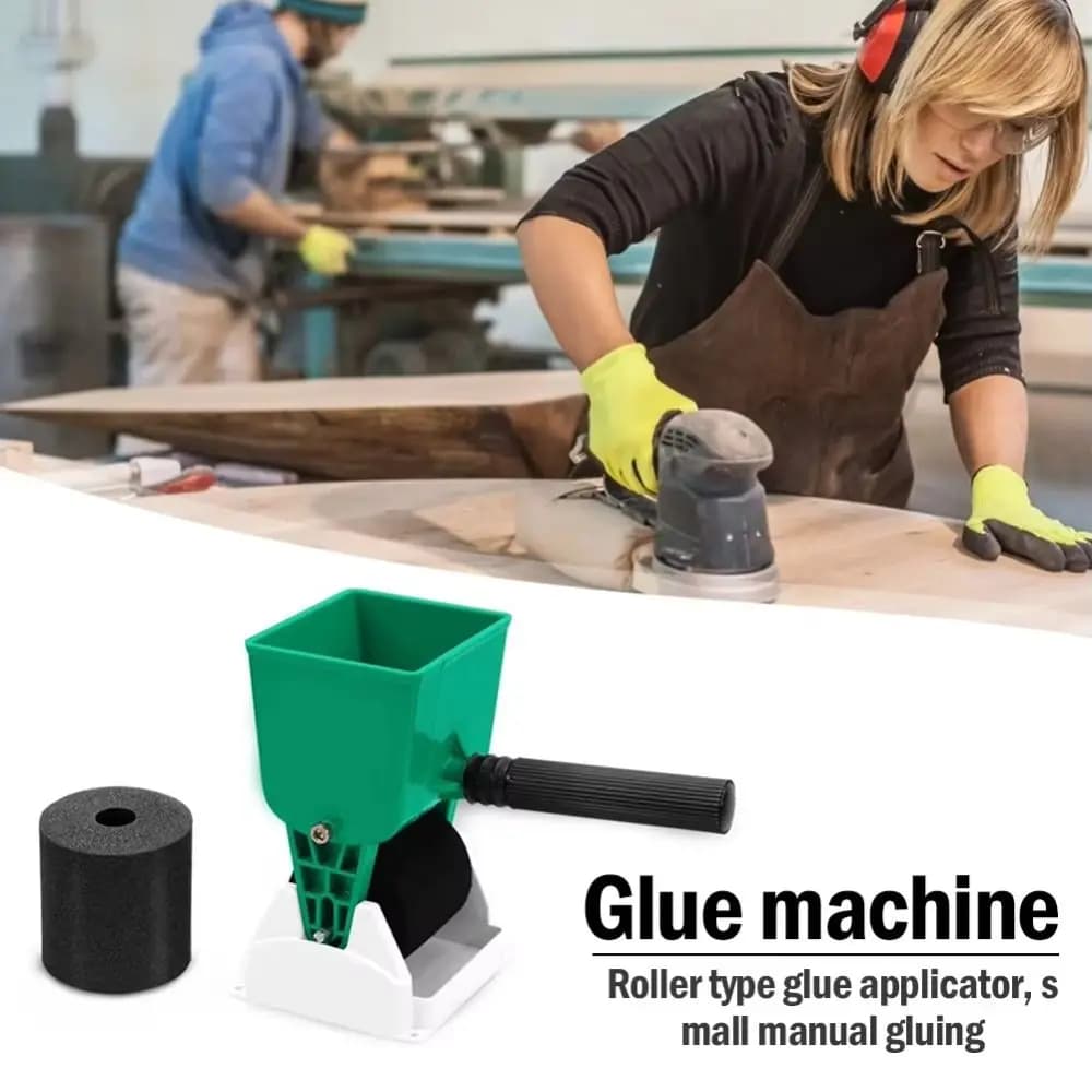 ABS industrial plastic manual glue machine foam rubber wheel sponge roller drum manual gluing machine